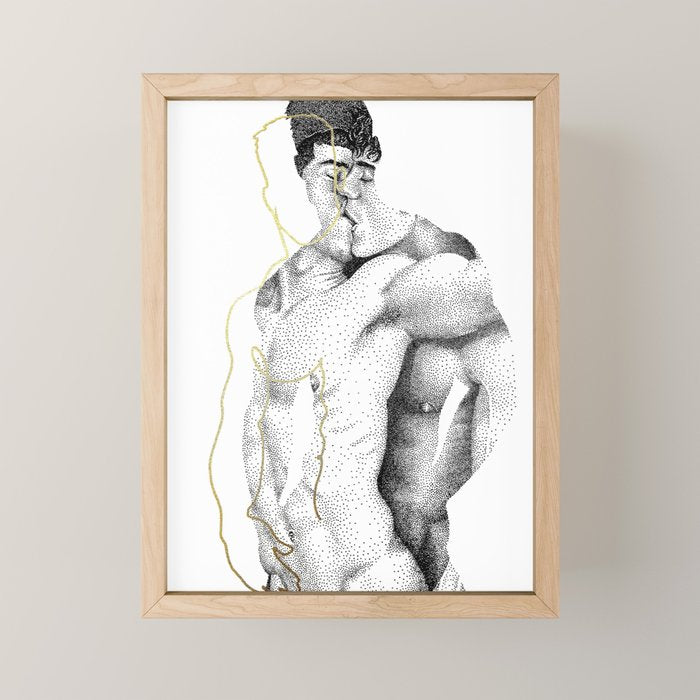 Figuration 1 (GOLD DOESN'T PRINT SHINY) Mini Art Print Gallery Image 1
