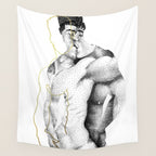 Figuration 1 (GOLD DOESN'T PRINT SHINY) Wall Tapestry Gallery Image 4