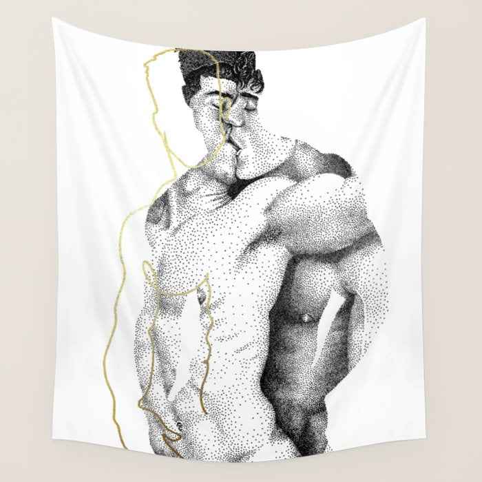 Figuration 1 (GOLD DOESN'T PRINT SHINY) Wall Tapestry Gallery Image 4