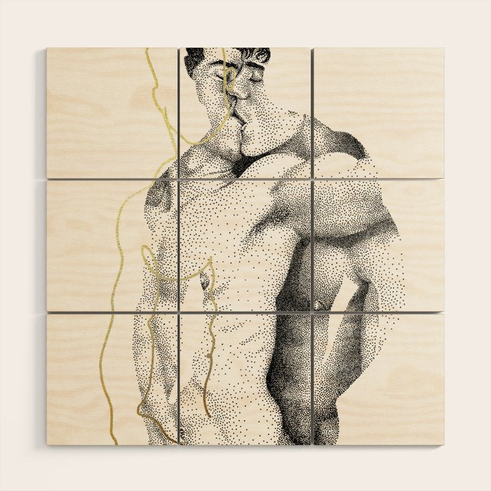 Figuration 1 (GOLD DOESN'T PRINT SHINY) Wood Wall Art Gallery Image 1