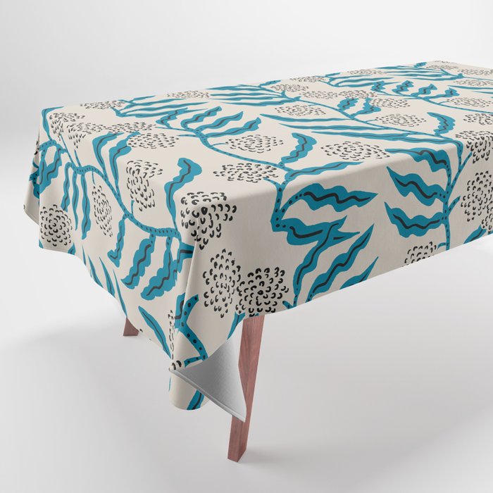 LA VILLE VINE BLUE Tablecloth Gallery Image 1