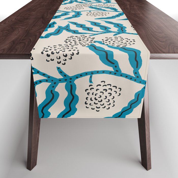 LA VILLE VINE BLUE Table Runner Gallery Image 1
