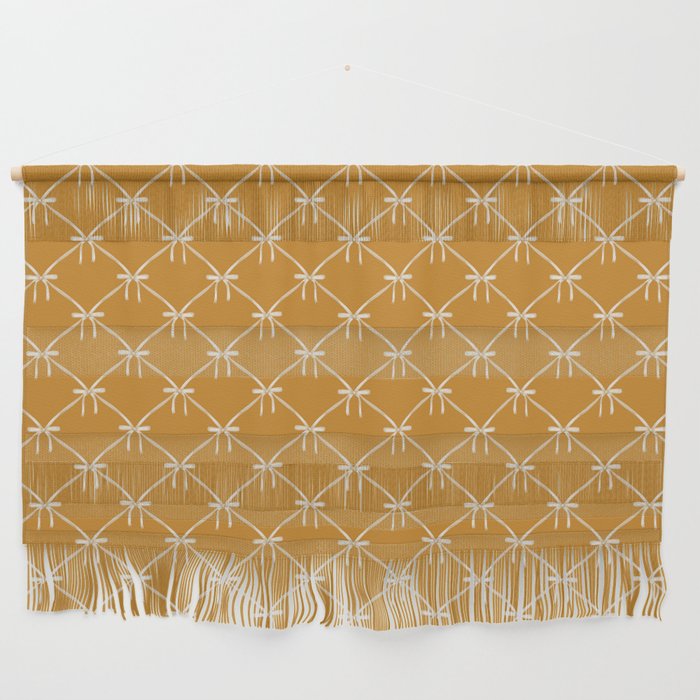Bows & Ribbons Pattern XVIII Orange Wall Hanging Gallery Image 1