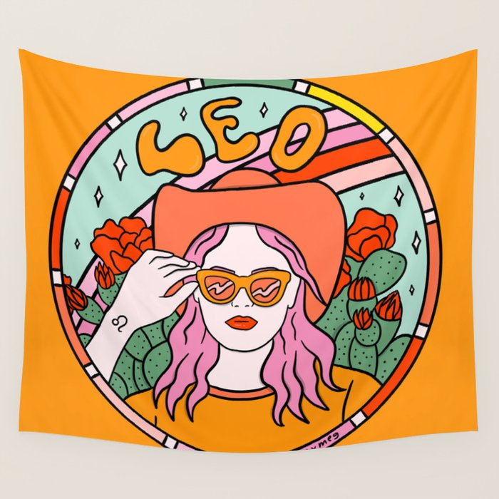Leo Cowgirl Wall Tapestry Gallery Image 4