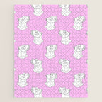 Vaporwave greek statue doodle pattern Jigsaw Puzzle Gallery Image 1