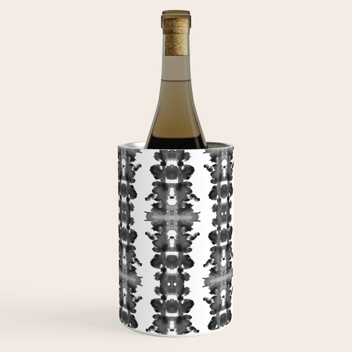 Black Ink Blots Wine Chiller Gallery Image 1