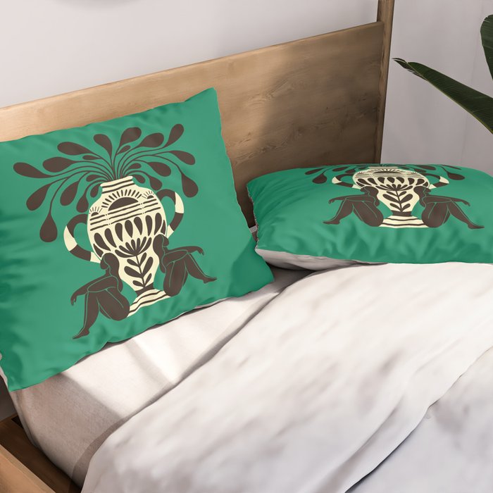 Greco Ladies and Vase Pillow Sham Gallery Image 2