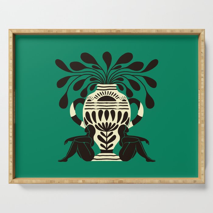 Greco Ladies and Vase Serving Tray Gallery Image 1