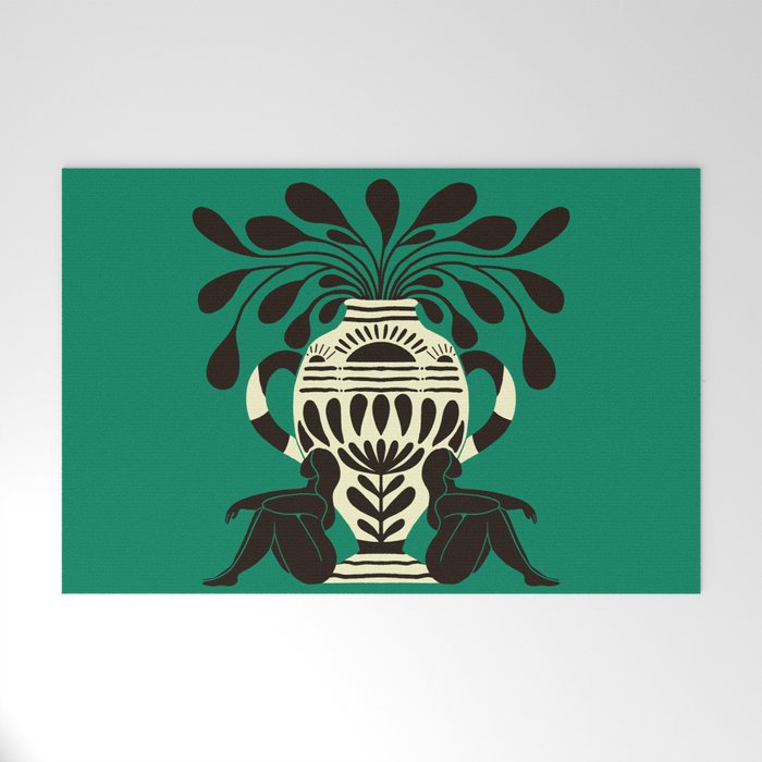 Greco Ladies and Vase Welcome Mat Gallery Image 1