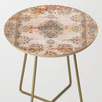 Orange Vintage Rug Design Side Table Gallery Image 2