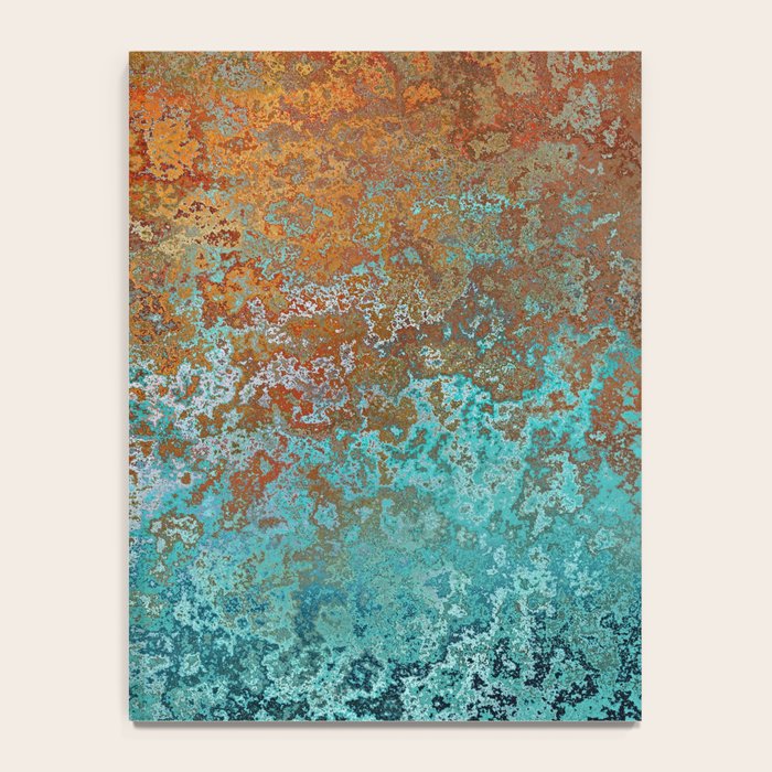 Vintage Copper and Teal Rust Notebook Gallery Image 4
