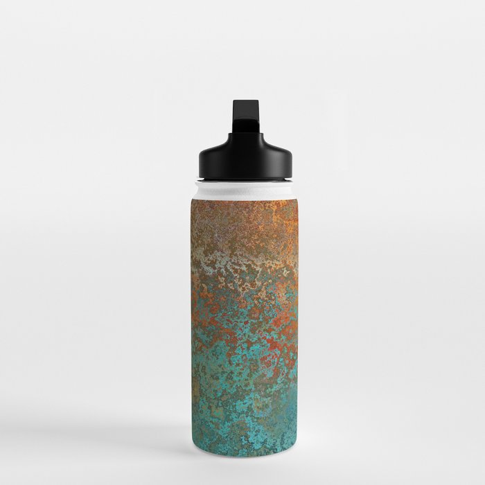 Vintage Copper and Teal Rust Water Bottle Gallery Image 3