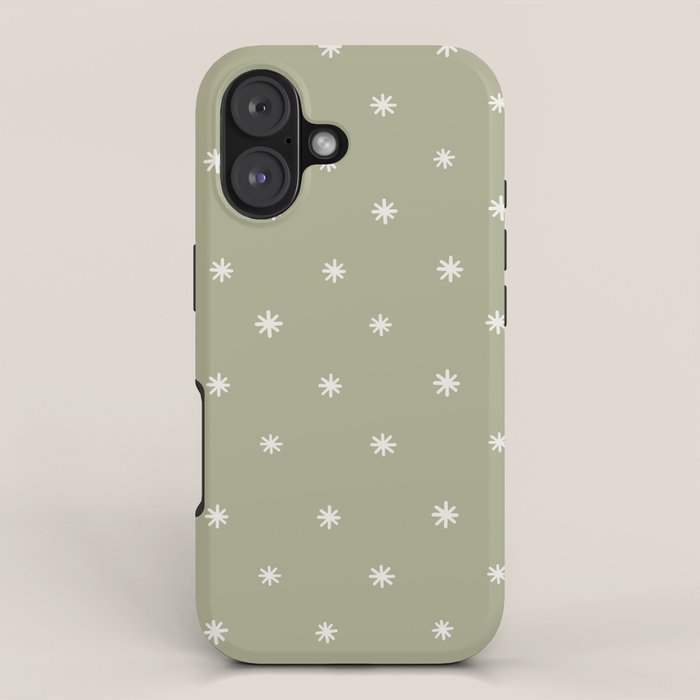 Sparkles Sage Green iPhone Case Gallery Image 1