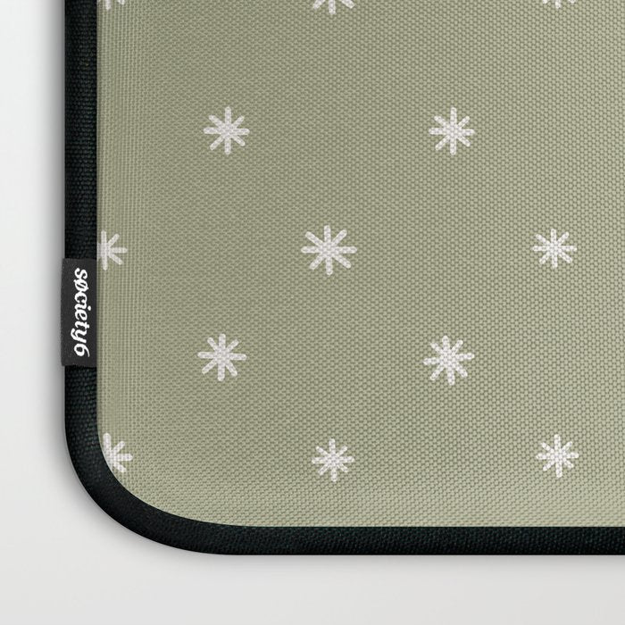 Sparkles Sage Green Laptop Sleeve Gallery Image 3
