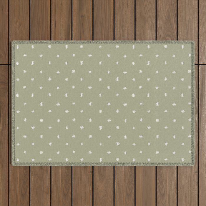 Sparkles Sage Green Outdoor Rug Gallery Image 1