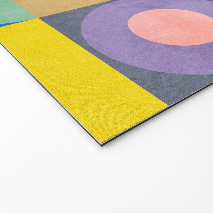 mid  century modern geometric checkers summer 2 Welcome Mat Gallery Image 2