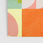 mid  century modern geometric checkers summer 2 Poster Gallery Image 3