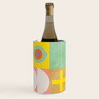 mid  century modern geometric checkers summer 2 Wine Chiller Gallery Image 1