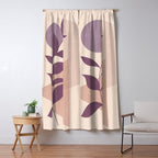 Minimal Abstract Art Plant 12 Window Curtain Gallery Image 5