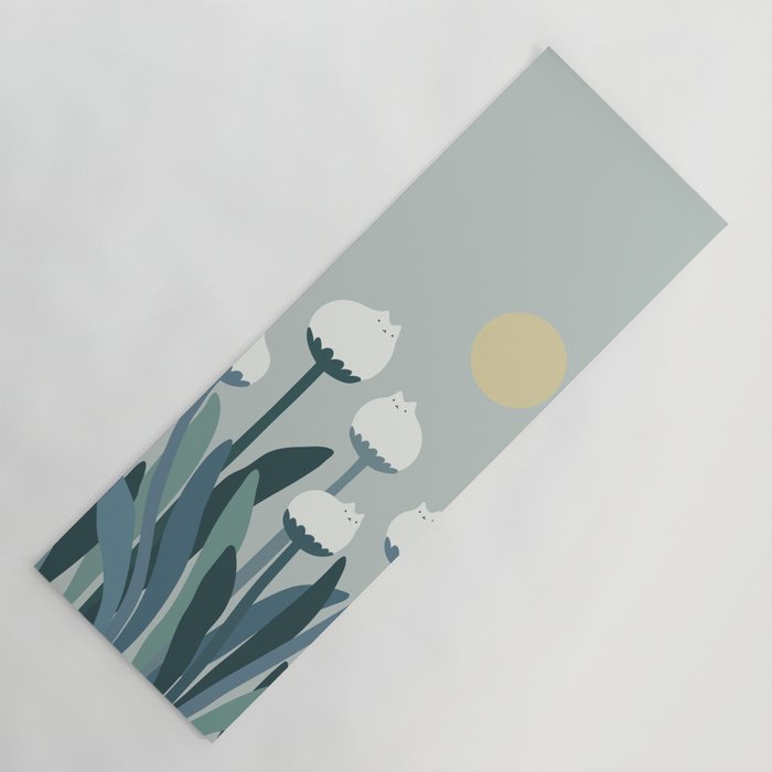 Cat and Plant 76 Yoga Mat Gallery Image 1