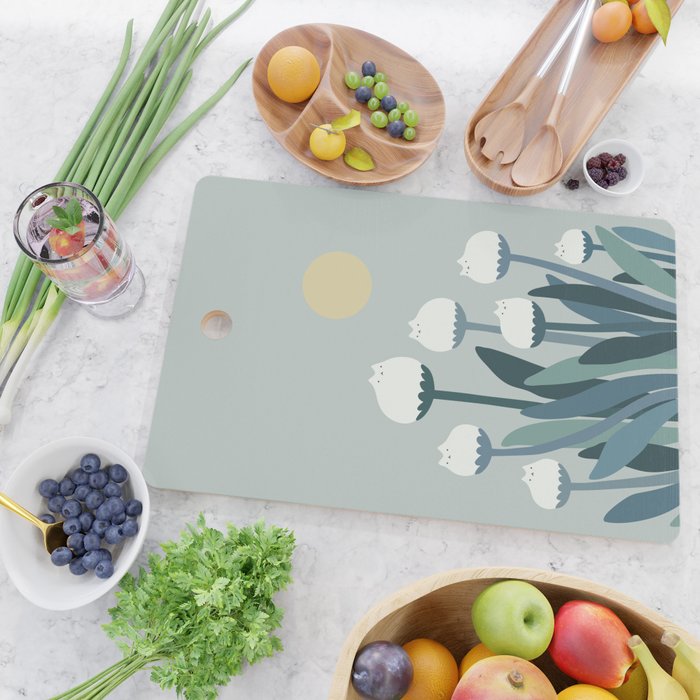 Cat and Plant 76 Cutting Board Gallery Image 2