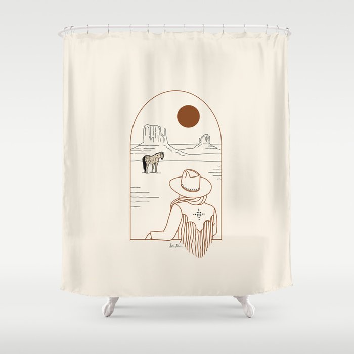 Lost Pony - Rustic Shower Curtain Gallery Image 1