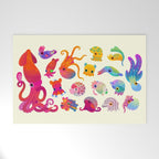 Cephalopod - pastel Welcome Mat Gallery Image 1