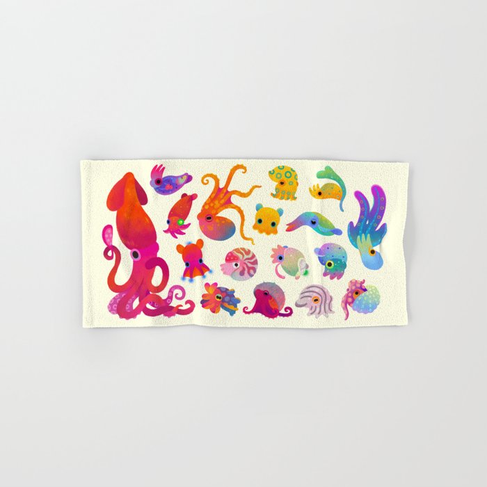 Cephalopod - pastel Bath Towel Gallery Image 1
