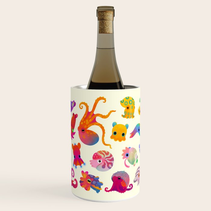 Cephalopod - pastel Wine Chiller Gallery Image 1
