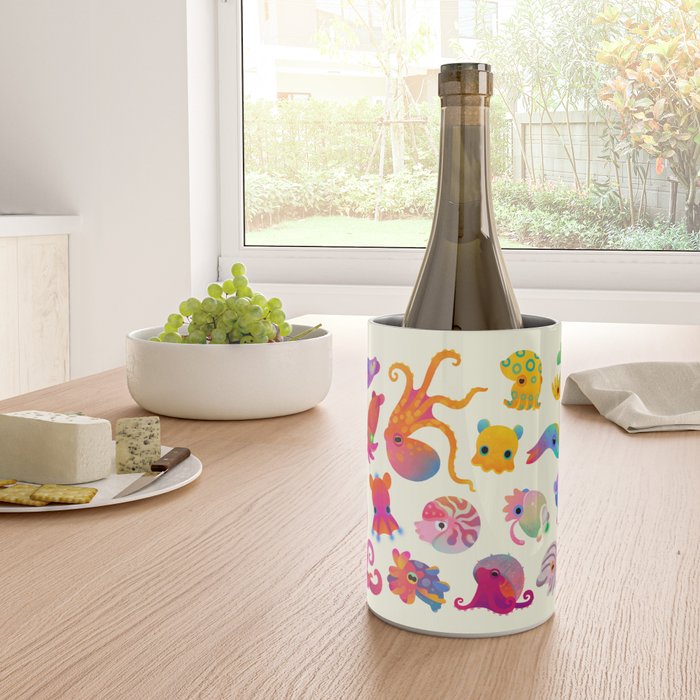 Cephalopod - pastel Wine Chiller Gallery Image 4