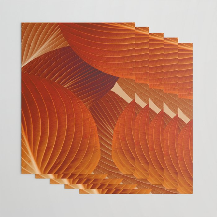 Leaves in Terracotta Color #decor #society6 #buyart Wrapping Paper Gallery Image 3