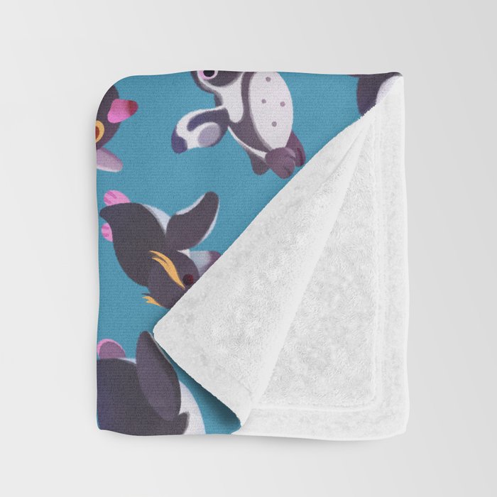 Penguin day Throw Blanket Gallery Image 3