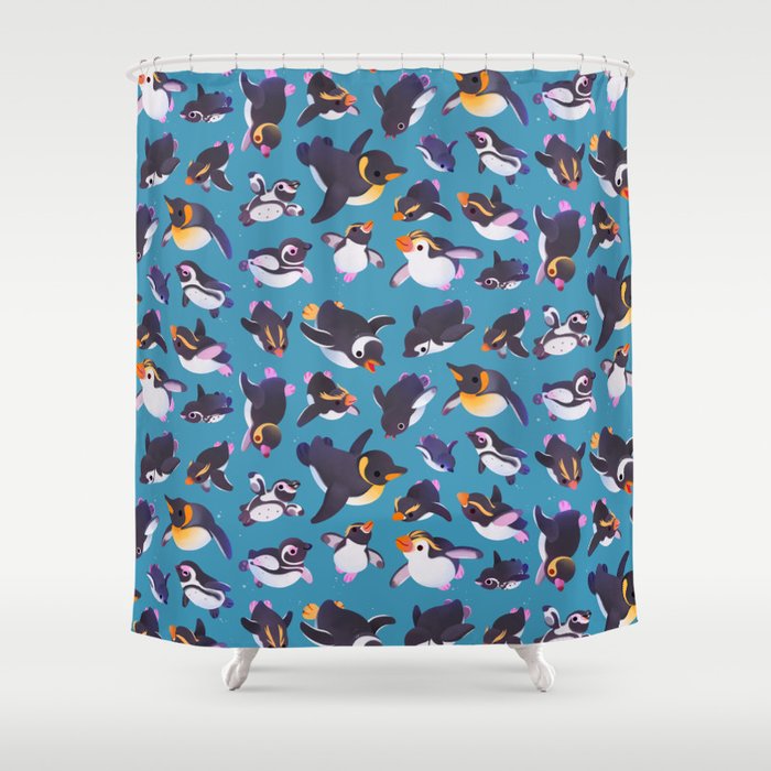 Penguin day Shower Curtain Gallery Image 1