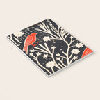 Red And Black Woodblock Birds Notebook Gallery Image 3
