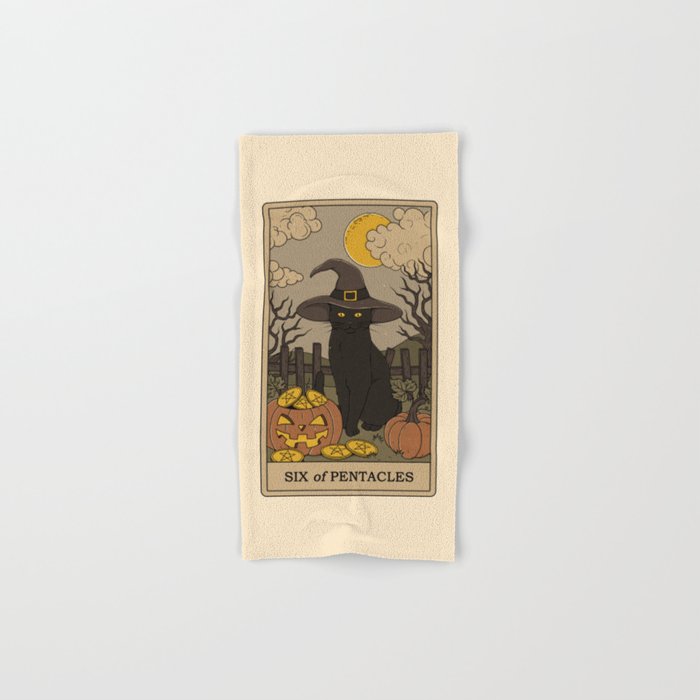 Six of Pentacles Bath Towel Gallery Image 1