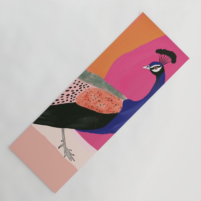 Beautiful Peacock Yoga Mat Gallery Image 1