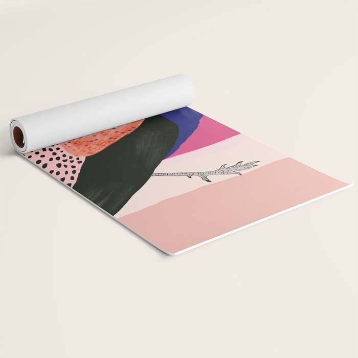 Beautiful Peacock Yoga Mat Gallery Image 2