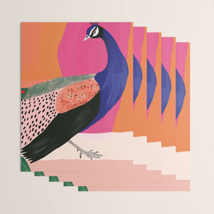 Beautiful Peacock Wrapping Paper Gallery Image 3
