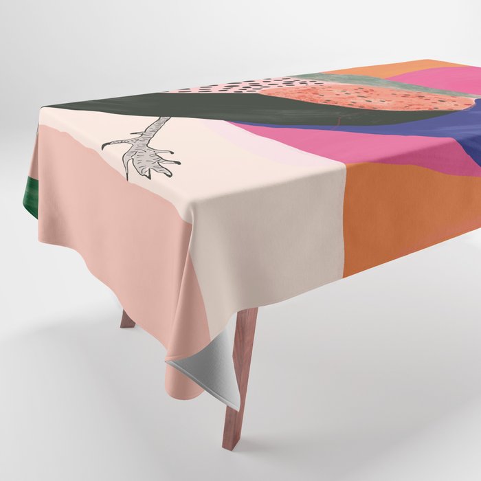 Beautiful Peacock Tablecloth Gallery Image 1
