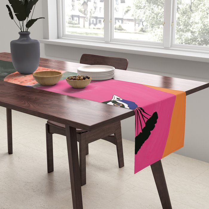 Beautiful Peacock Table Runner Gallery Image 2