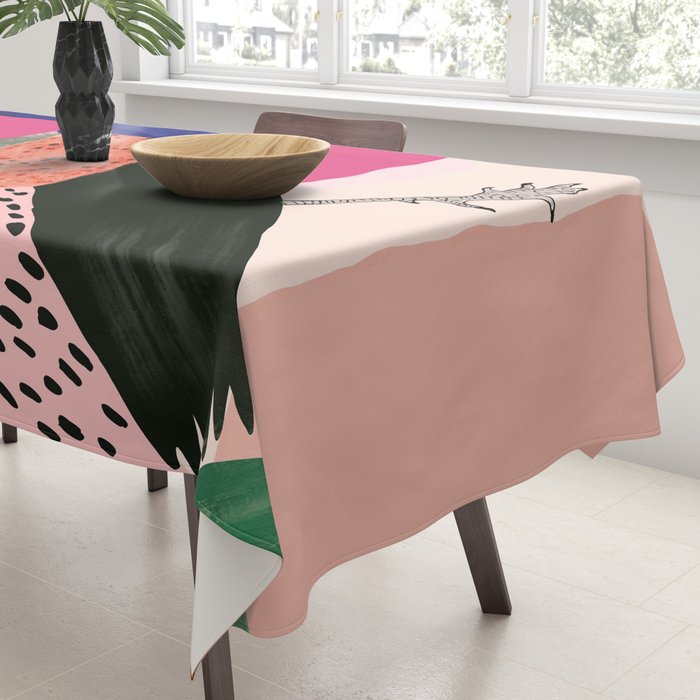 Beautiful Peacock Tablecloth Gallery Image 3