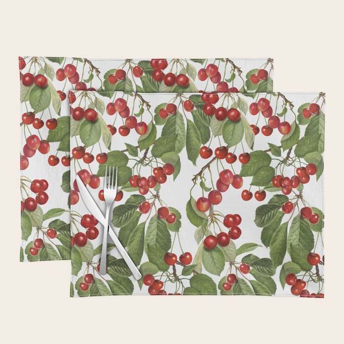 Lush Cherry Orchard Sweet Summer Fruits Placemat Gallery Image 1