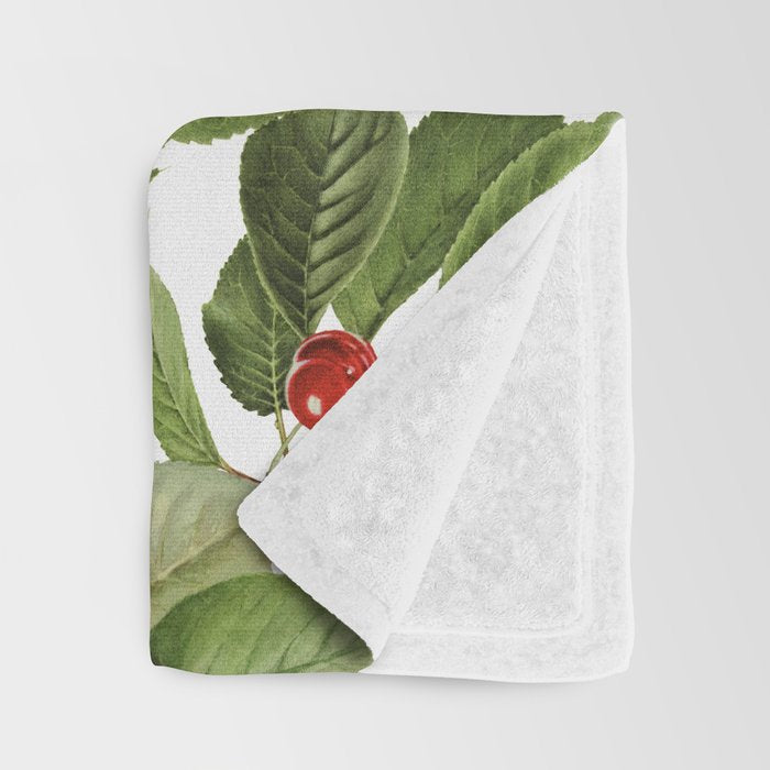 Lush Cherry Orchard Sweet Summer Fruits Throw Blanket Gallery Image 3