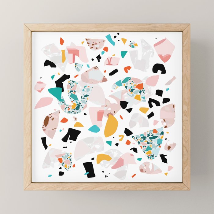 Mixed Mess I. / Collage, Terrazzo, Colorful Mini Art Print Gallery Image 1