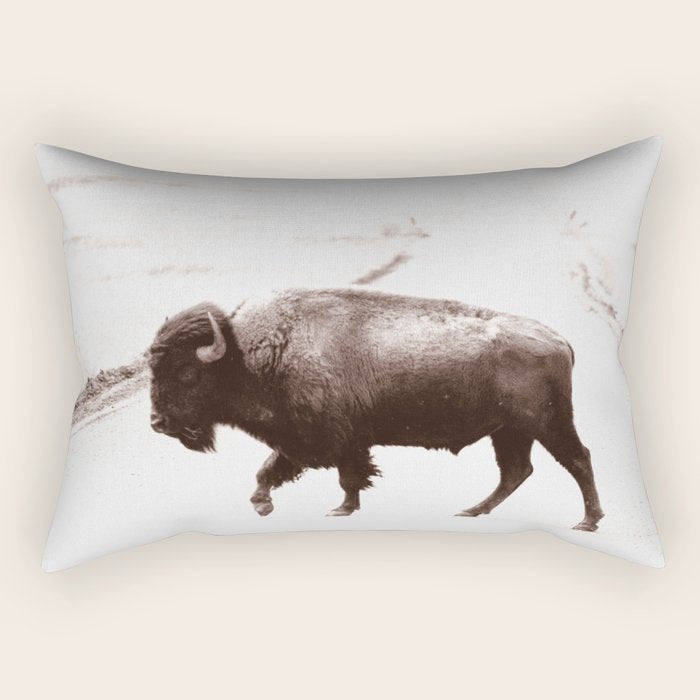 Bison 3 Rectangular Pillow Gallery Image 2