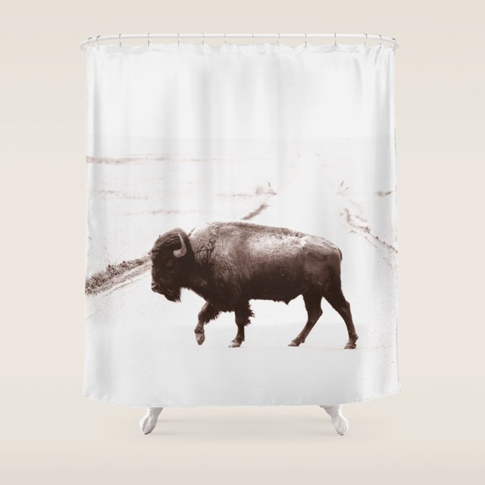 Bison 3 Shower Curtain Gallery Image 1