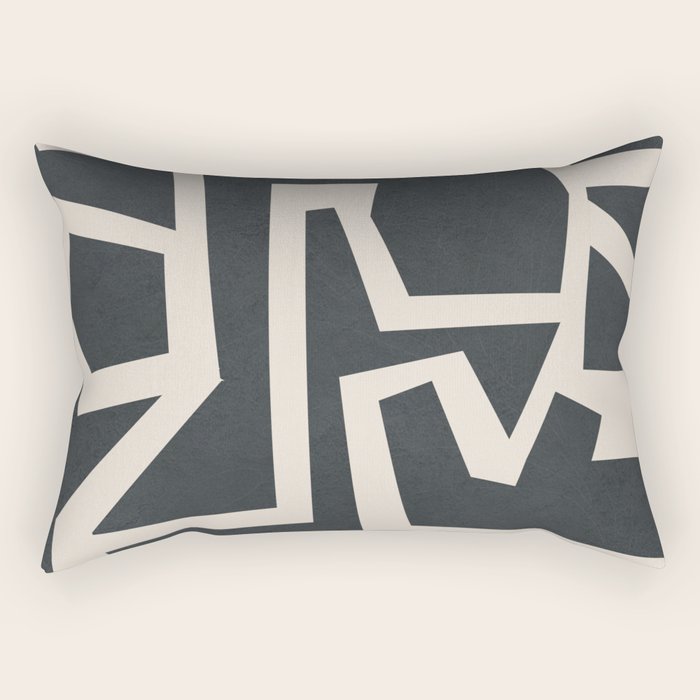 Fragmented Paths 1 Rectangular Pillow Gallery Image 1