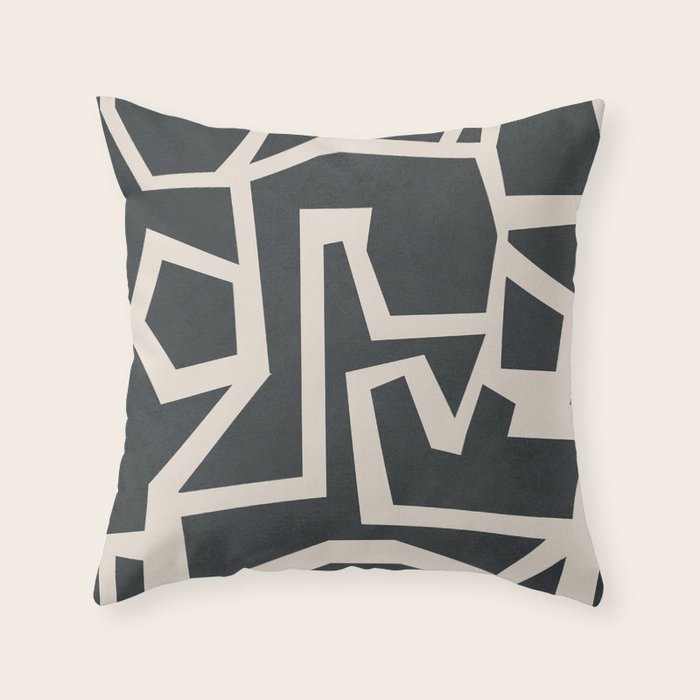 Fragmented Paths 1 Throw Pillow Gallery Image 6