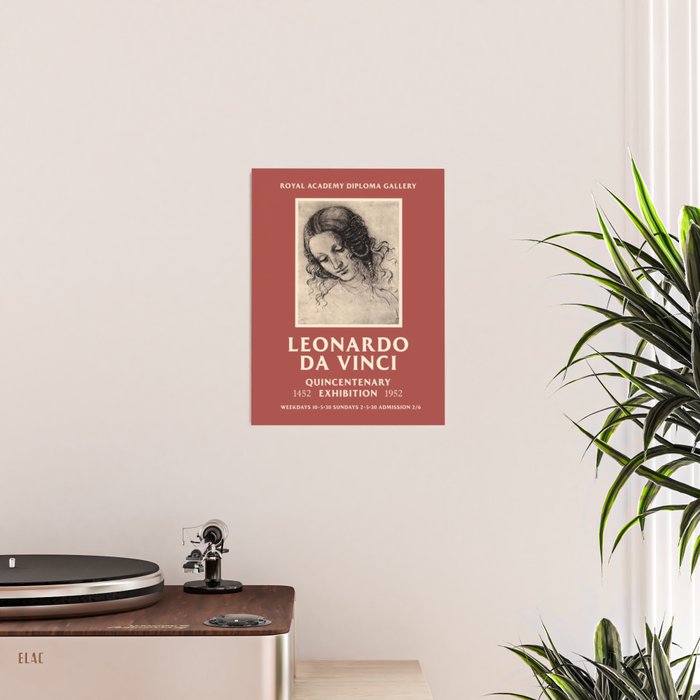 Leonardo Da Vinci Exhibition Poster, 1952 Poster Gallery Image 2