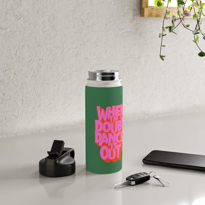 Dance It Out Pink And Green Water Bottle Gallery Image 4